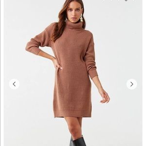 Turtleneck mini dress